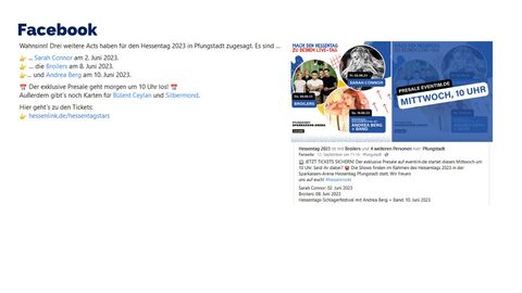 Facebook-Post vom 13. September 2022