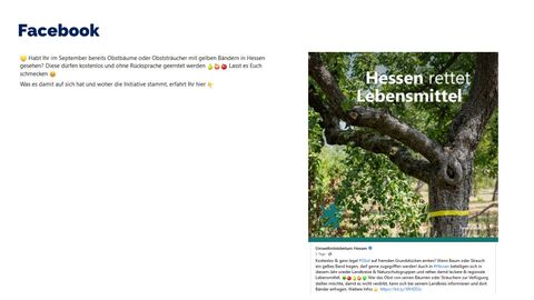 Facebook-Post vom 14. September 2022