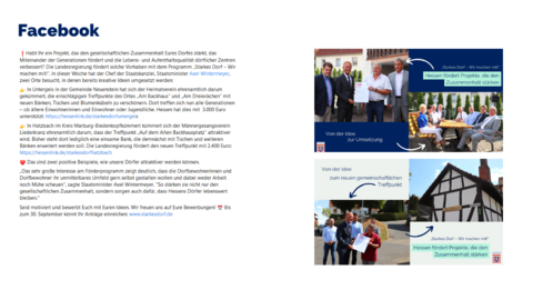 Facebook Post vom 24.08.2022