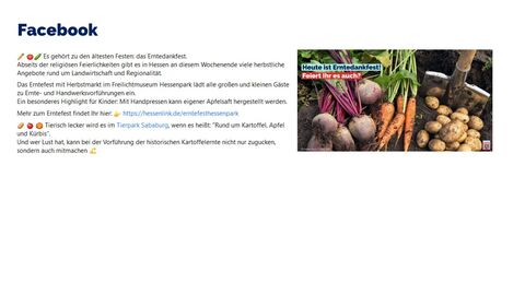 Facebook-Post vom 01. Oktober 2022