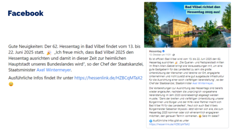 Facebook-Post von Donnerstag, 13. Oktober 2022 um 11:42