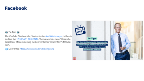 Facebook-Post von Freitag, 18. November 2022 um 13:20