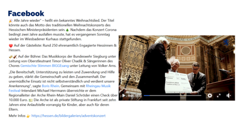 Facebook-Post von Mittwoch, 7. Dezember 2022 um 17:30 Facebook-Post von Mittwoch, 7. Dezember 2022 um 17:30