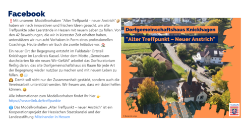 Facebook-Post von Samstag, 4. Februar 2023 um 09:01