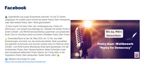 Facebook-Post von Sonntag, 19. März 2023 um 09:07