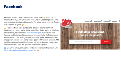 Facebook Post vom 15.04.2023