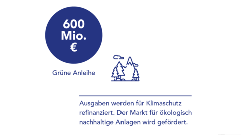 Grafik: 600 Millionen Euro in der Grünen Anleihe
