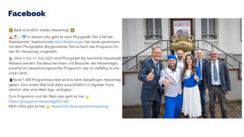 Facebook-Post vom 27.04.2023 Facebook-Post vom 27.04.2023