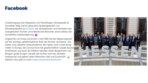 Facebook-Post vom 05.05.2023