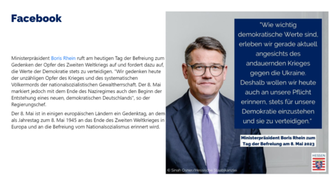 Facebook-Post vom 08.05.2023
