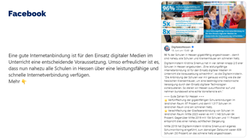 Facebook-Post vom 19. Juni 2023