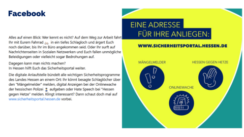 Facebook-Post vom 3.August 2023