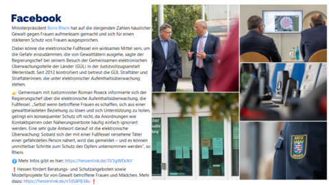 Facebook-Post vom 5.August 2023