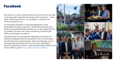 Facebook-Post vom 04. September 2023