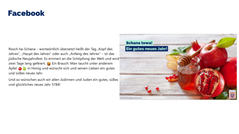 Facebook-Post vom 15. September 2023