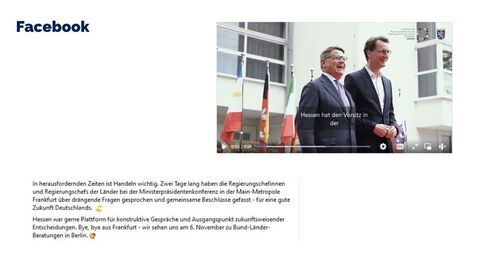 Facebook-Post vom 14. Oktober 2023