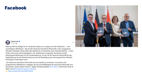 Facebook-Post vom 18. Oktober 2023