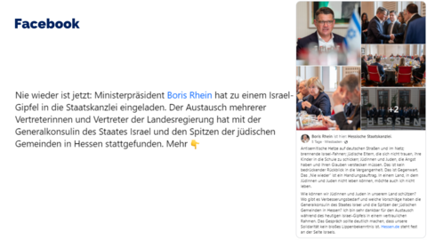 Facebook Post vom 15. November 2023 um 14:13 Uhr