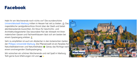 Facebook Post vom 17. November 2023 um 7:23 Uhr