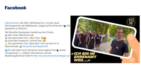 Facebook-Post vom 26. November 2023