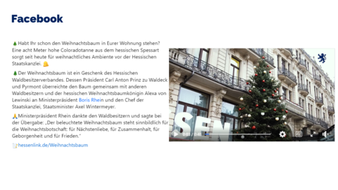 Facebook-Post vom 30. November 2023