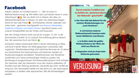 Facebook-Post vom 3. Dezember 2023