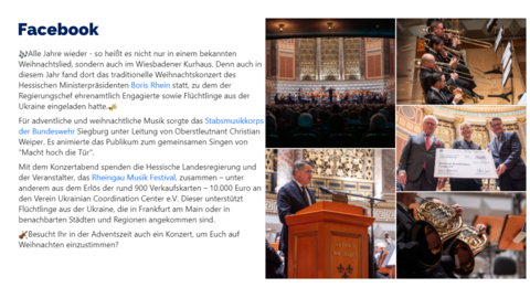 Facebook-Post vom 04. Dezember 2023