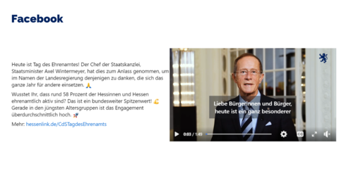 Facebook-Post vom 05. Dezember 2023