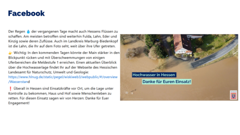 Facebook-Post vom 04. Januar 2024