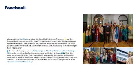 Facebook-Post vom 22. Januar 2024