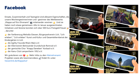 Facebook-Post vom 04. Februar 2024