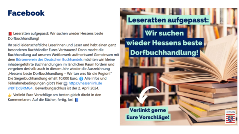 Facebook-Post vom 22. Februar 2024