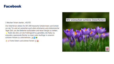 Facebookpost vom 22.März.2024