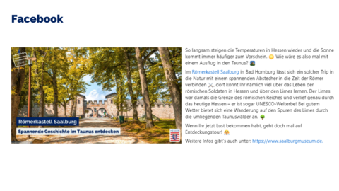 Facebook-Post vom 05. April 2024