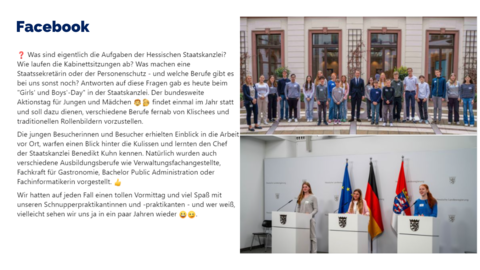 Facebook-Post vom 25. April 2024