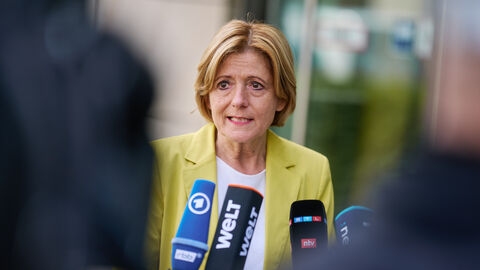 Malu Dreyer, Ministerpräsidentin von Rheinland-Pfalz Malu Dreyer, Ministerpräsidentin von Rheinland-Pfalz, gibt ein Interview