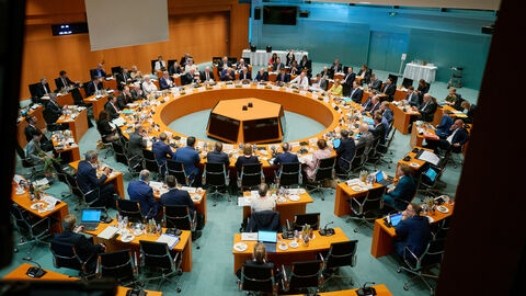 Ministerpräsidentenkonferenz am 20. Juni in Berlin: Auftakt der Besprechung mit Bundeskanzler Scholz im Bundeskanzleramt Ministerpräsidentenkonferenz am 20. Juni in Berlin: Auftakt der Besprechung mit Bundeskanzler Scholz im Bundeskanzleramt