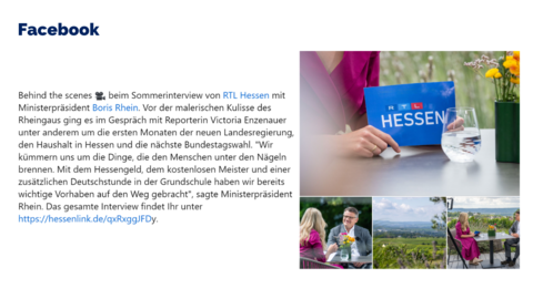 Facebook-Post vom 24. Juli 2024