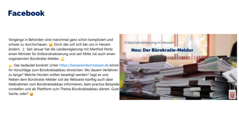 Facebook-Post vom 06. August 2024