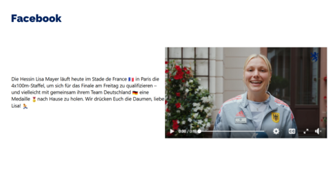 Facebook-Post vom 08. August 2024