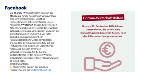 Facebook-Post vom 15. August 2024