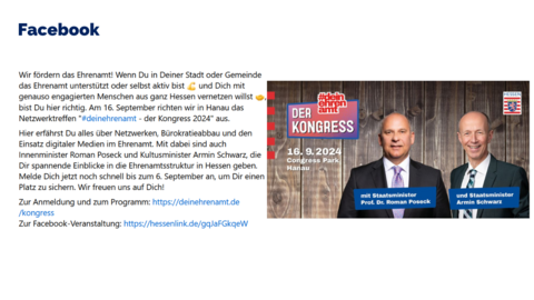 Facebook-Post vom 27. August 2024