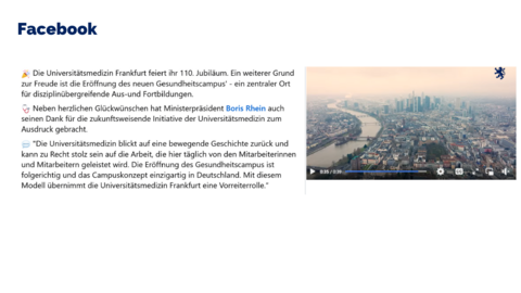 Facebook Post vom 01. November 2024