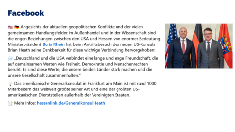 Facebook-Post vom 8. Oktober 2024