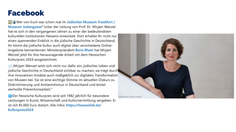 Facebook-Post vom 14. März 2025