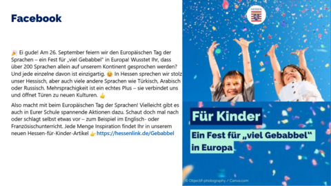 Facebook Post vom 26. September 2025