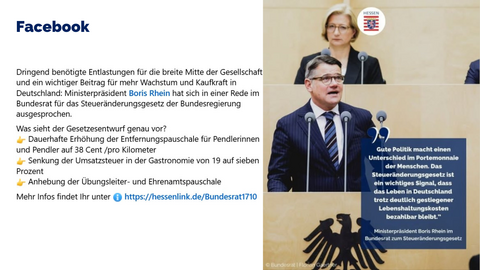 Facebook-Post vom 17.10.2025