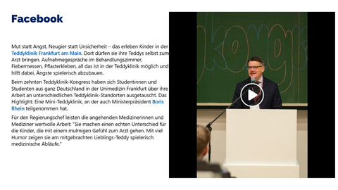 Facebook Post vom 10. November 2025