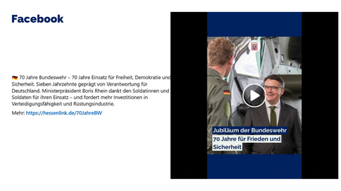 Facebook Post vom 12. November 2025