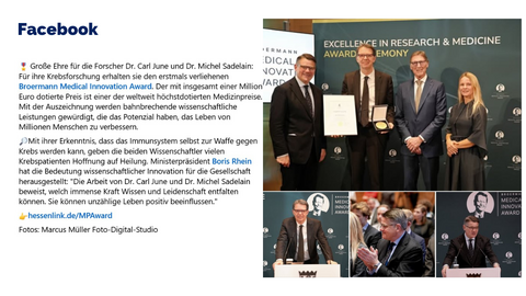 Facebook Post vom 19. November 2025